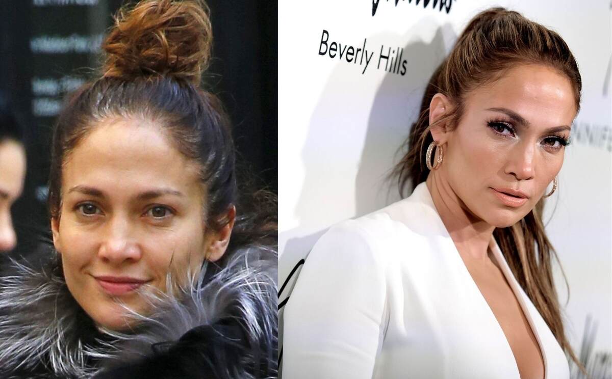 Jennifer Lopez without makeup