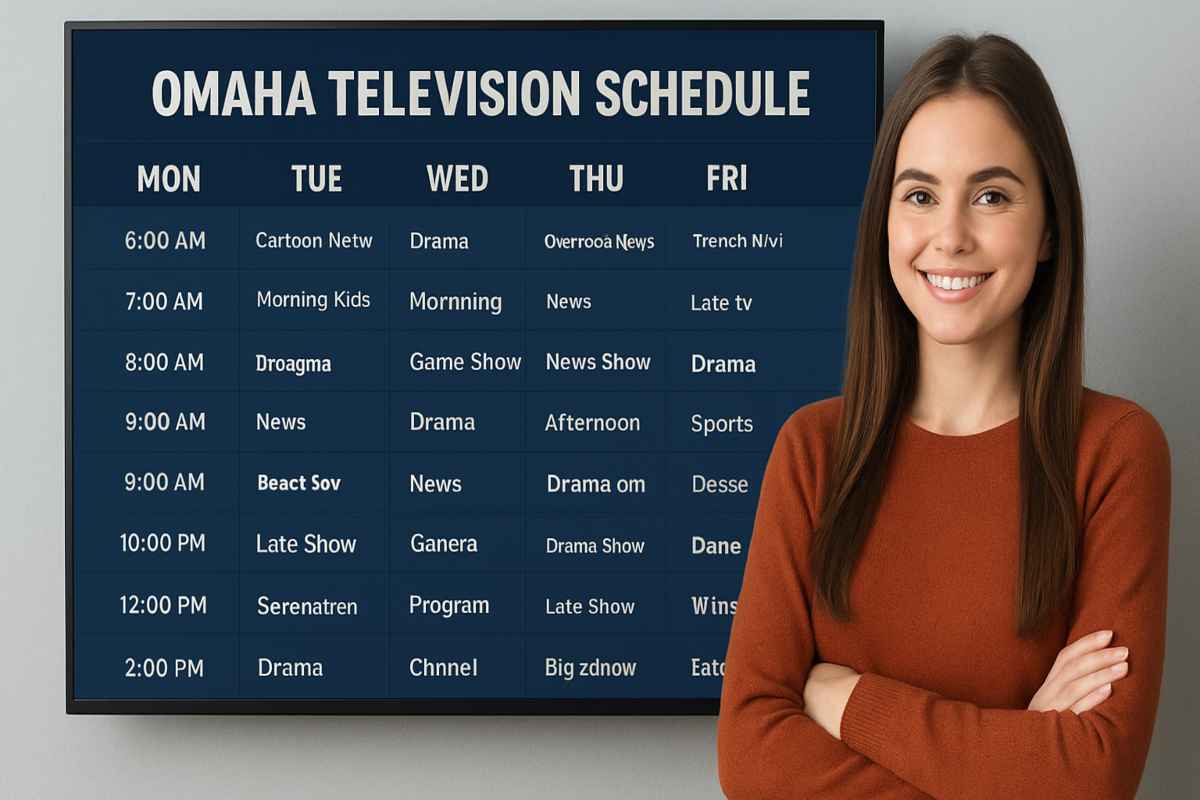 Omaha television schedule showing must-watch local and national programs