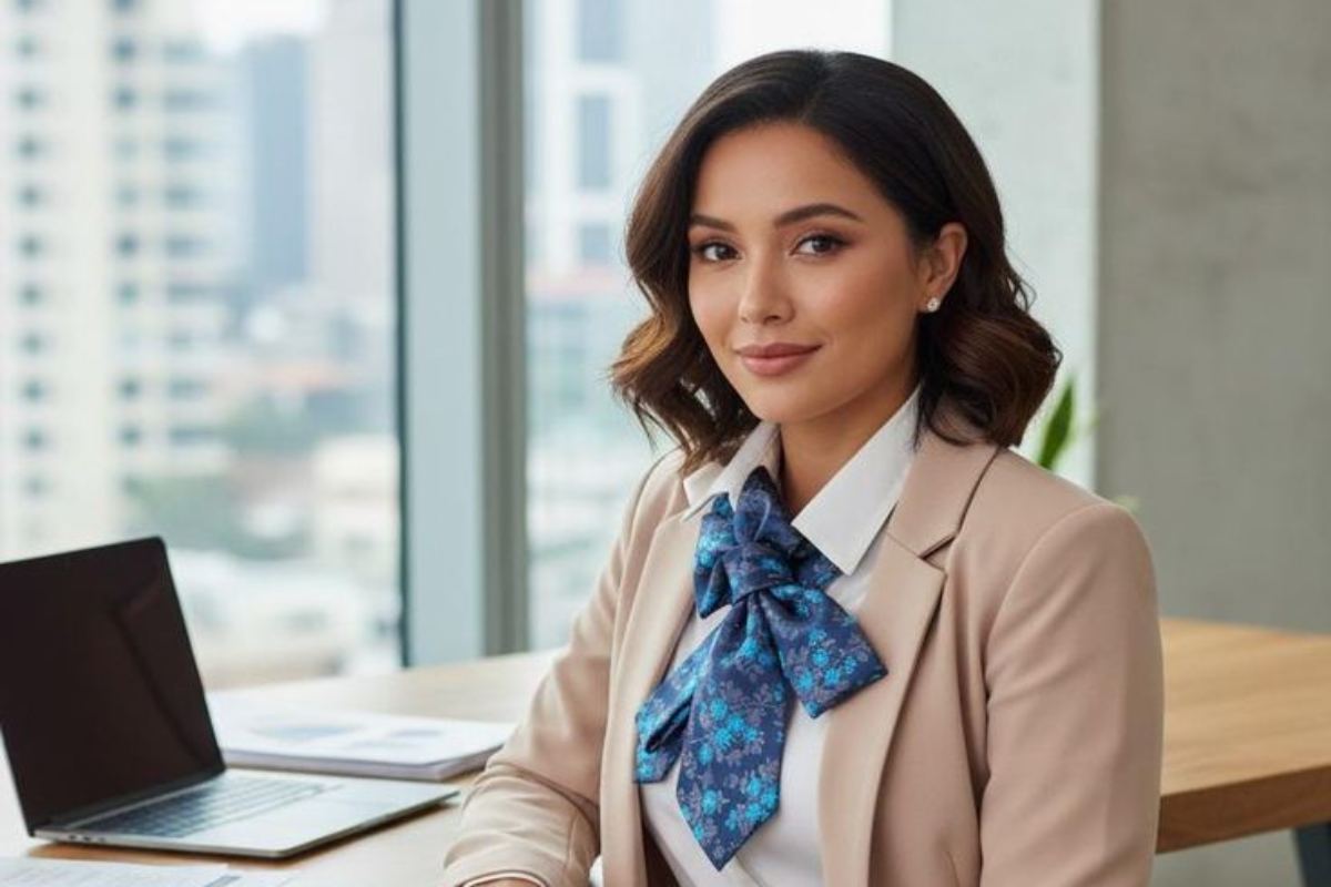 Contestant showcasing stunning outfit on reality television dress to impress show